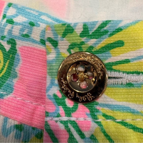 Lilly Pulitzer Callahan 5" Shorts sz 0 Coconut Jungle Tropical Floral NWT - Picture 7 of 11